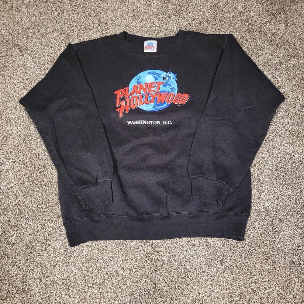 Vintage Planet Hollywood Washington D.C Men's Crewneck Sweatshirt in Size Medium